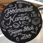Schild Foodmarket Kantini