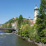 Graz Ansicht Mur und Schlossberg