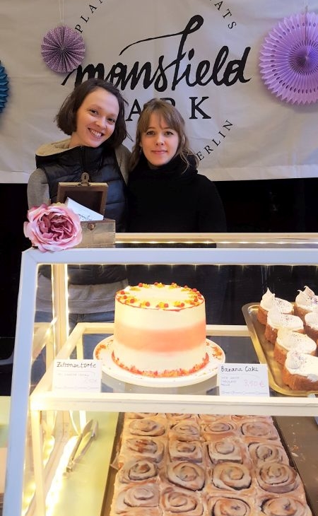 Mansfield Park behind the cake bar at Breakfast Market in Markthalle Neun.