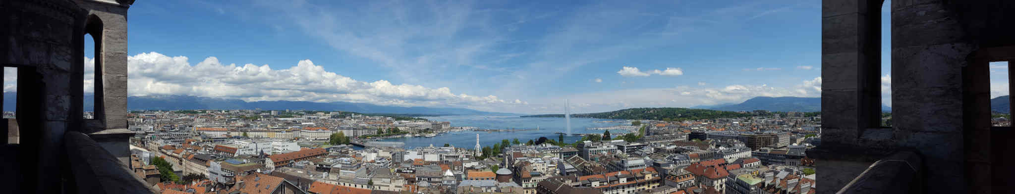 Panoramic view of Geneva