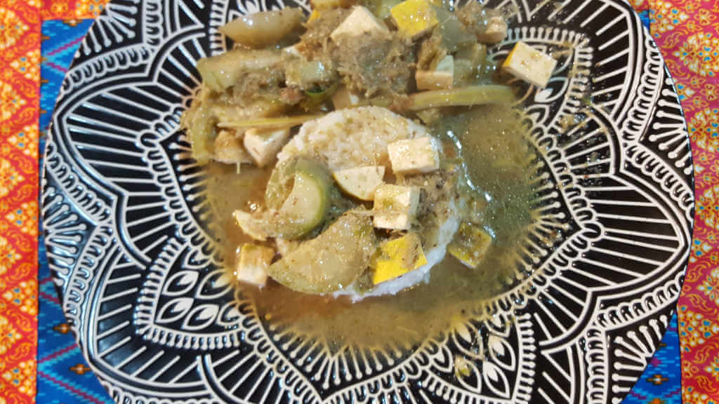 Grünes Curry. Kochkurs Chiang Mai.
