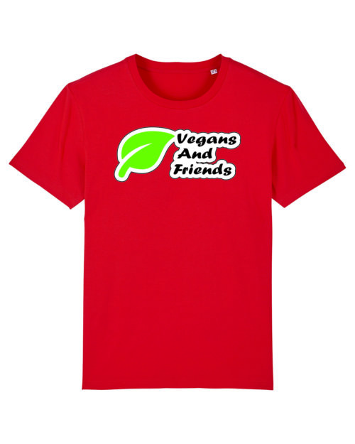 Vegans And Friends T-Shirt Unisex rot
