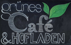 Tasting Day Grünes Café und Hofladen Schiefertafel