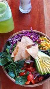 La hoja verde Tulum Bowl mexicano - Vegan auf Yucatan